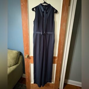 Banana Republic Navy Sleeveless Jumpsuit